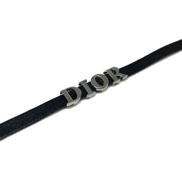 Vintage Christian Dior Leather Choker/Bracelet Set - Picture 3 of 5